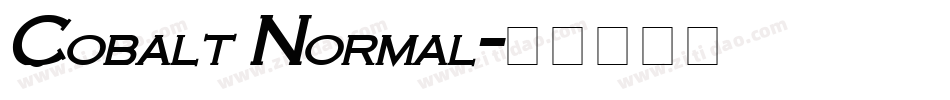 Cobalt Normal字体转换